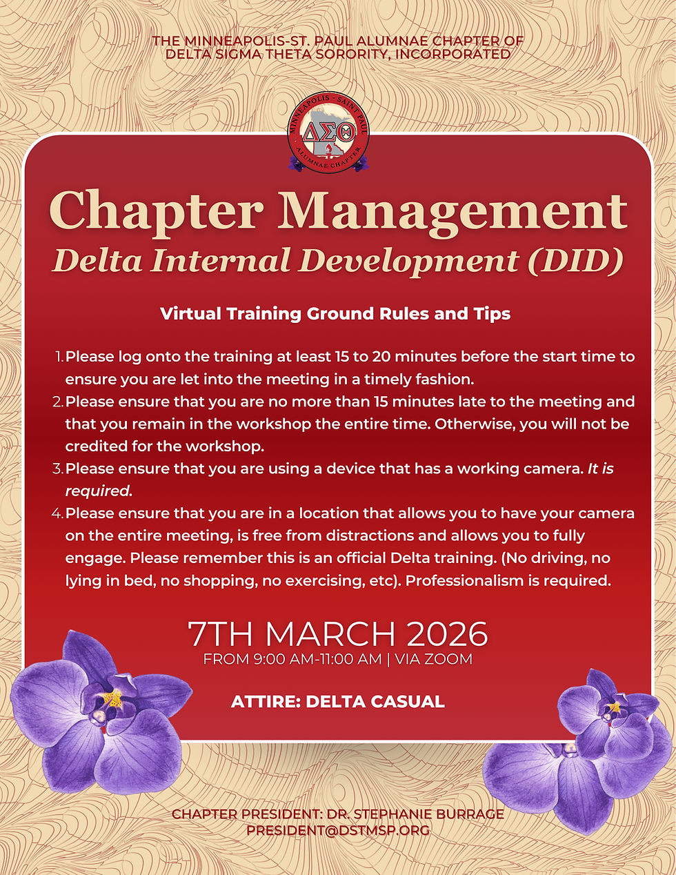 Chapter Management: Delta Internal Development (DID)
