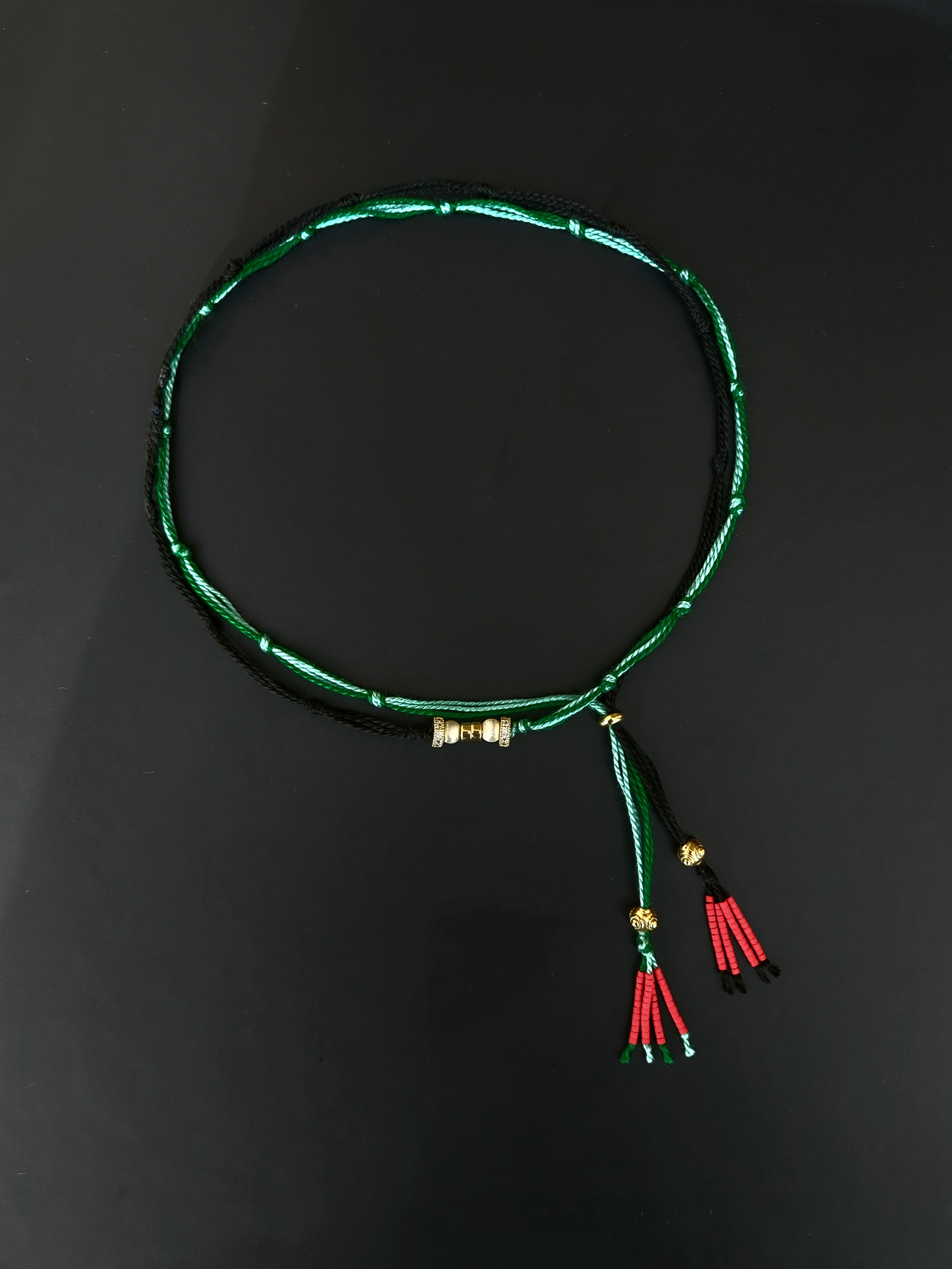 Collier KORA émeraude