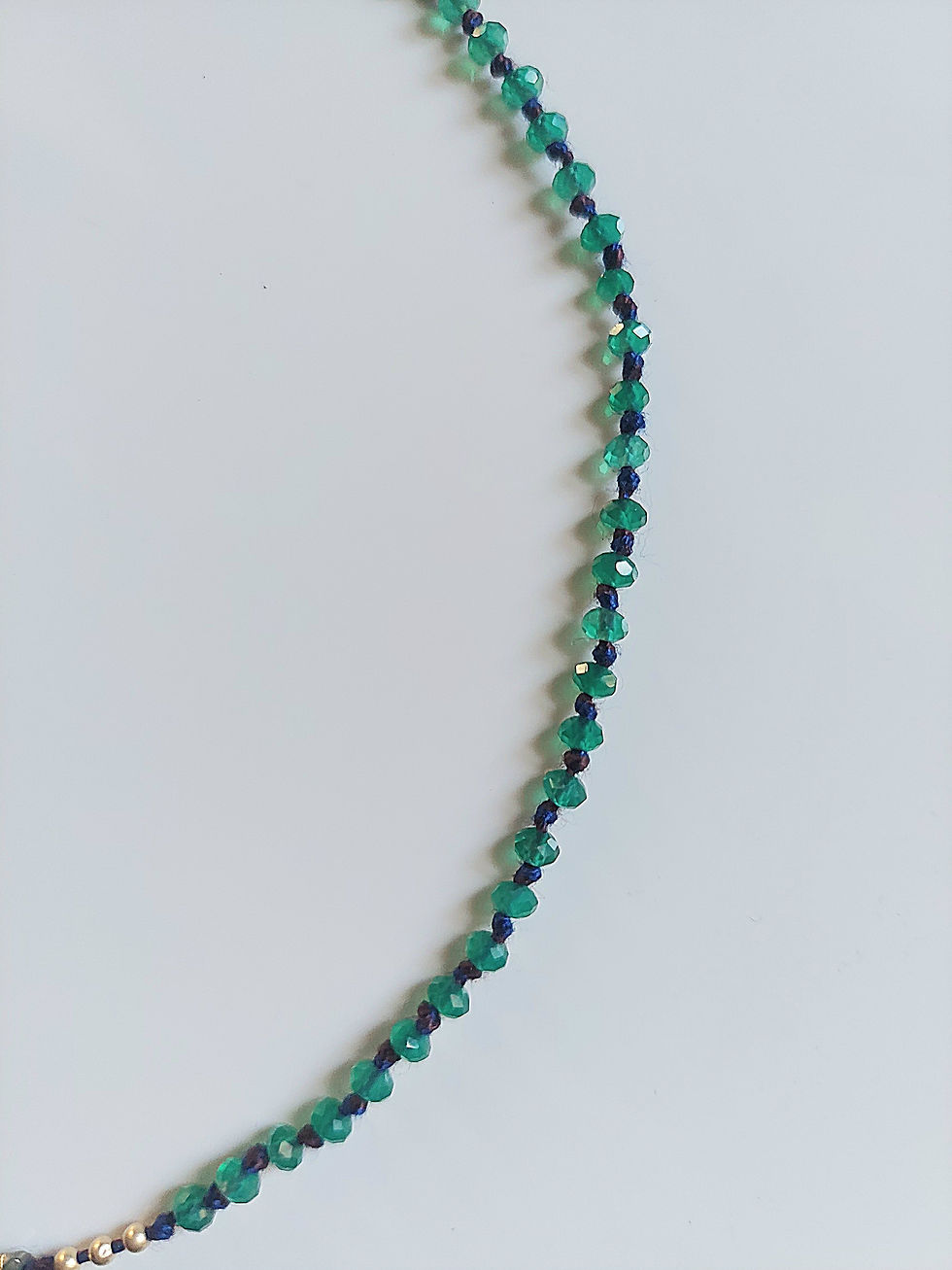 Miniature : Collier ELLA agate verte