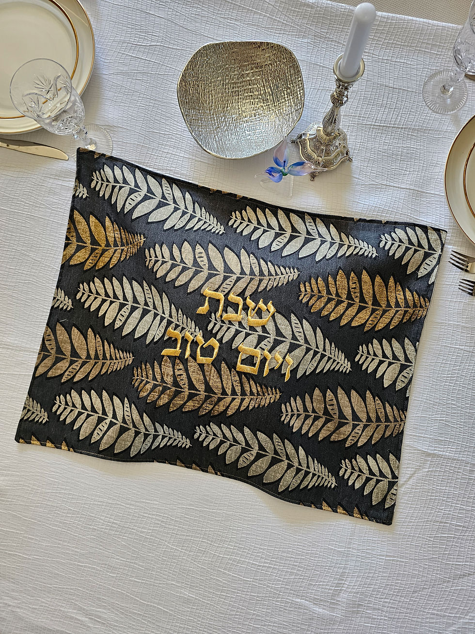 Greek Leaf Challah Cover