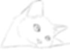 How to draw a sad kitten. Step 5. Draw the kitten's eyes.