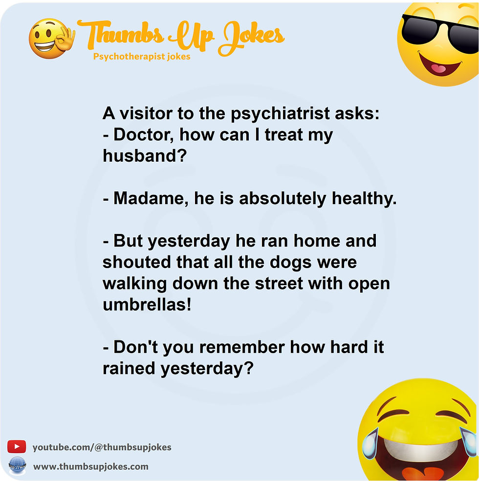 Funny joke about a psychiatrist who worked for too long in this sphere and really understands his patients.