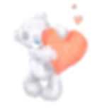 Learn to draw Valentine's Day Teddy Bear. Step 3. Color the Valentine's Teddy Bear and the Heart