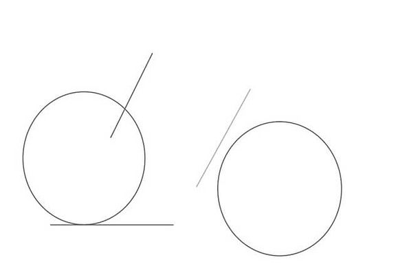 How to draw a bike. Step 1. Outline the wheels of the bike.