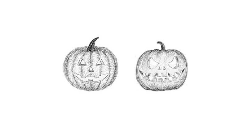 Draw The Cutest Halloween Pumpkins Step By Step - wzd63sm