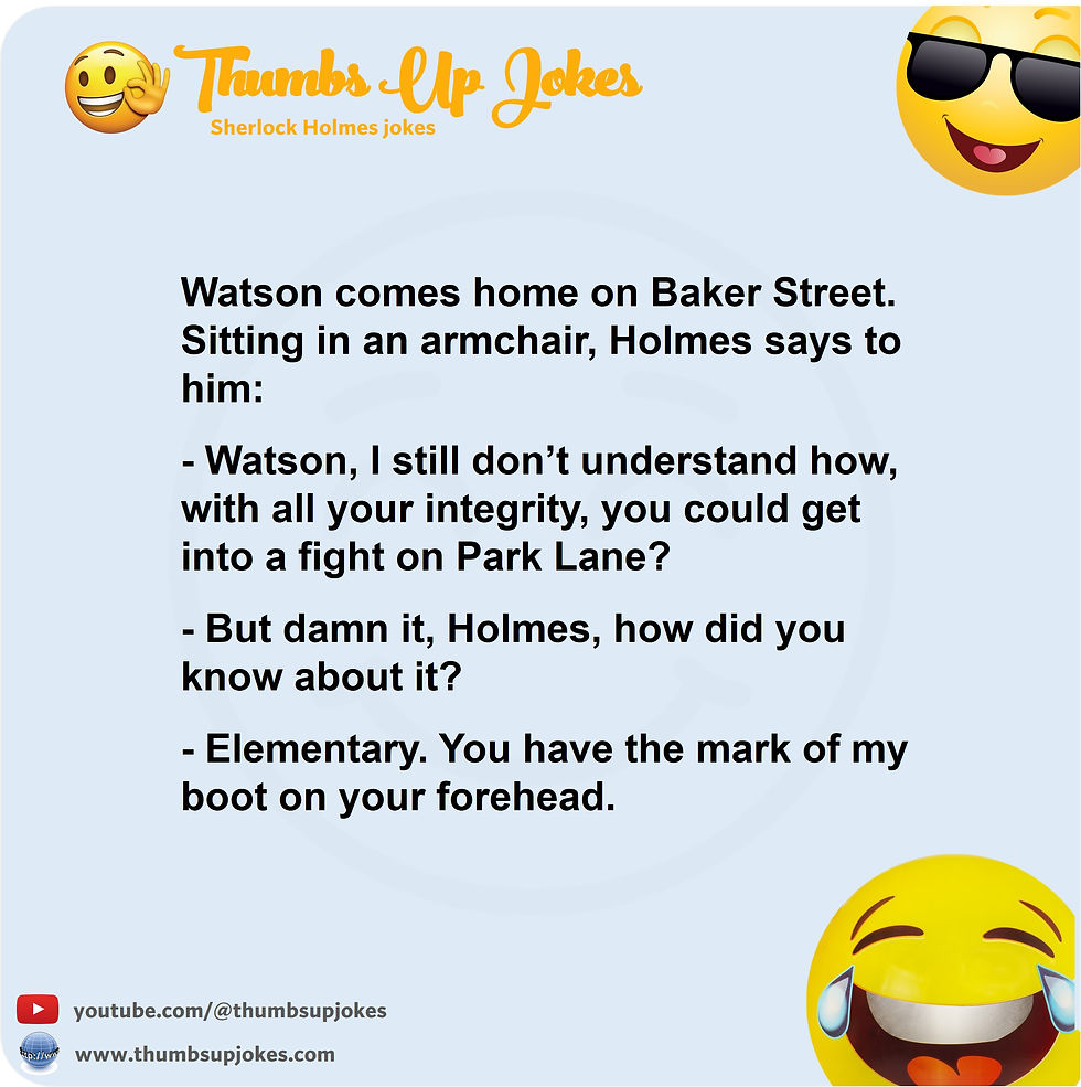 Best funny jokes about Sherlock Holmes