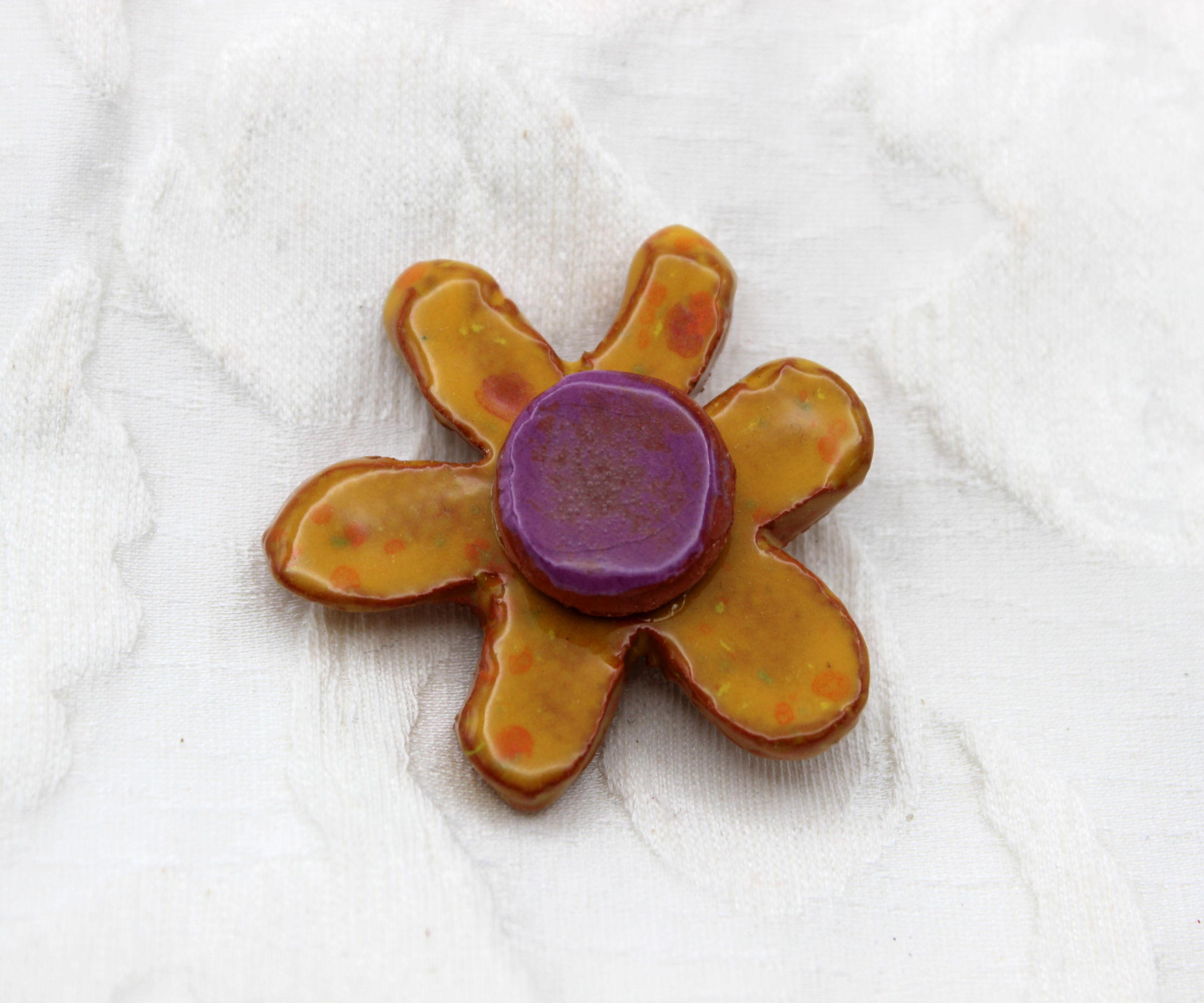 Yellow Flower Pin
