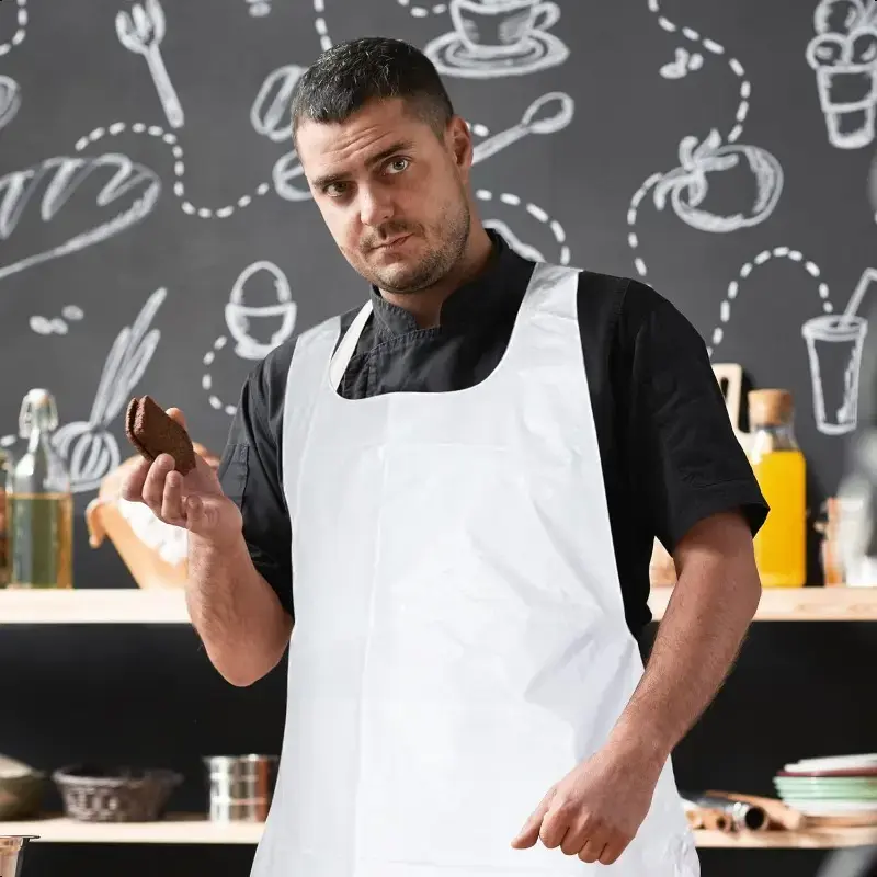 Thumbnail: Disposable Apron for Men And Women - 100 Pack