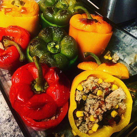 Turkey Taco Stuffed Peppers