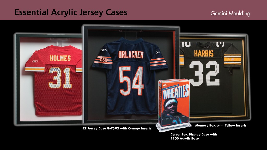 Acrylic jersey display cases