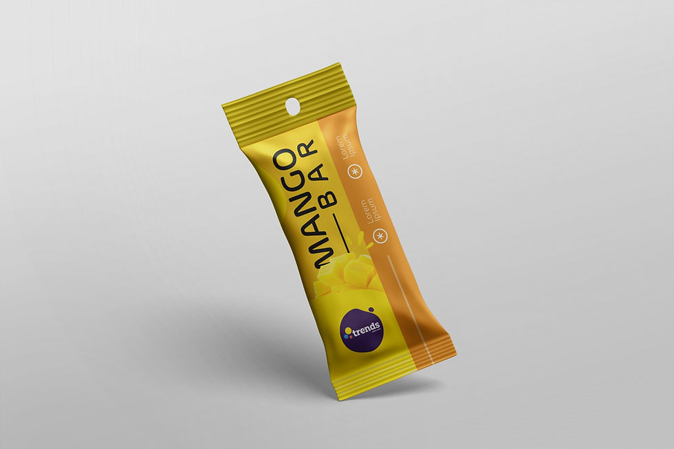 ice cream bar packaging mockup