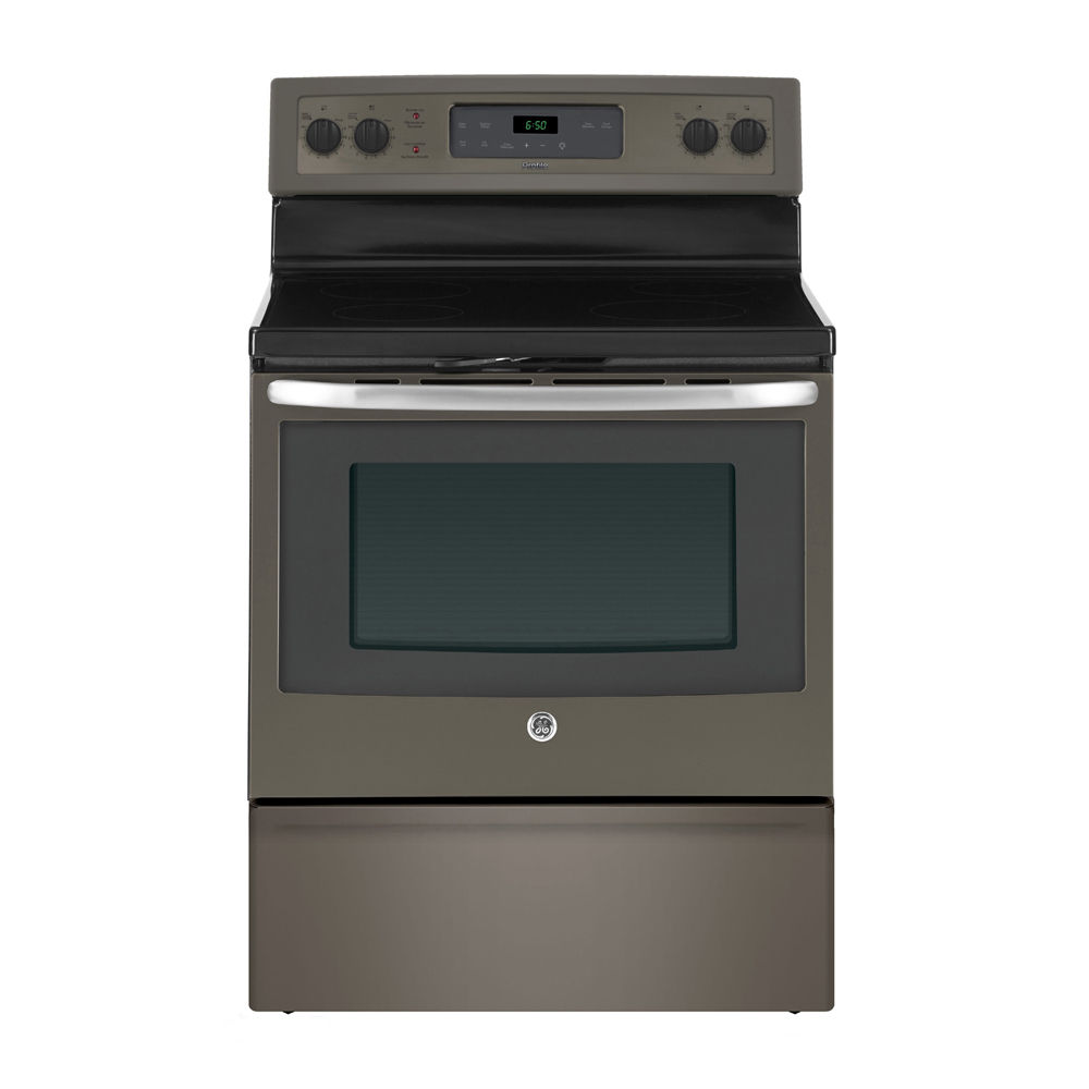 GE 30" ELECTRIC FREESTANDING RANGE WITH STORAGE DRAWER SLATE - JCB630EKES