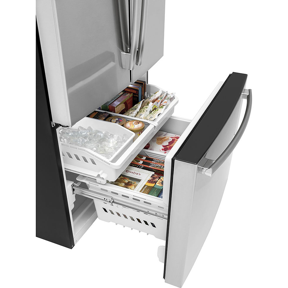 Thumbnail: GE® 26.7 CU. FT. FRENCH-DOOR REFRIGERATOR FINGERPRINT RESISTANT - GNE27JYMFS
