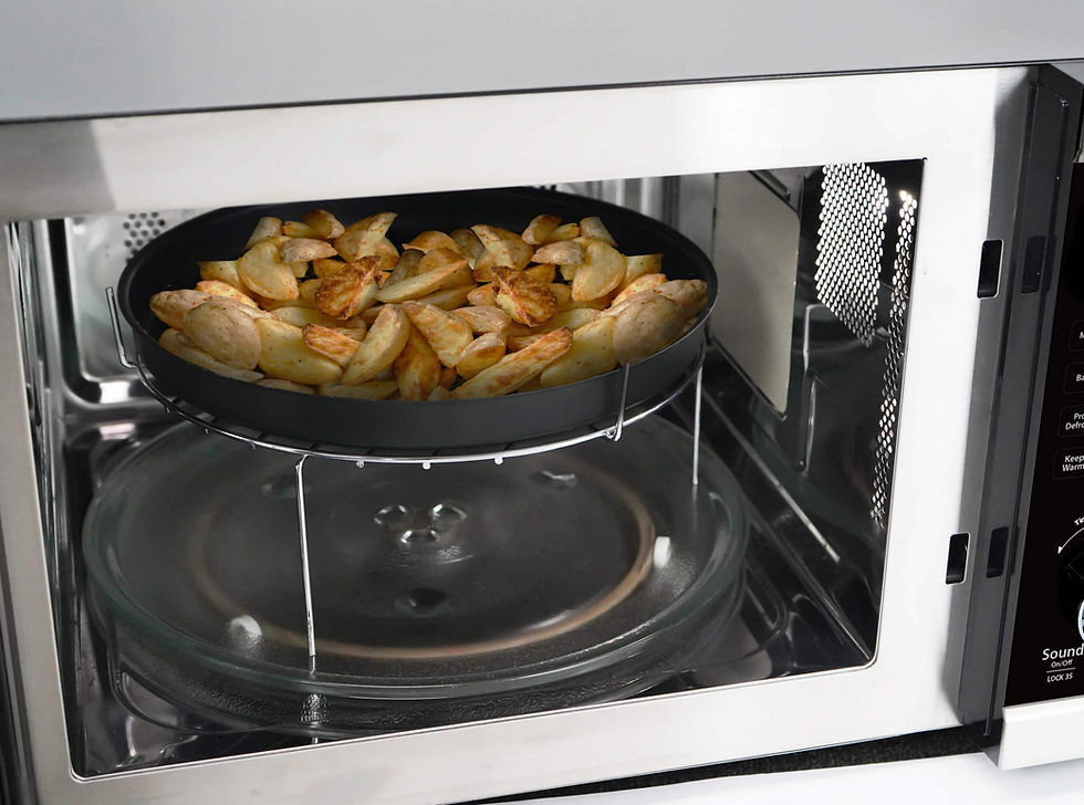 Thumbnail: NEW DANBY 4 IN 1 MICROWAVE OVEN W/AIR FRY, CONVECTION ROAST/BAKE - DDMW1060BSS-6