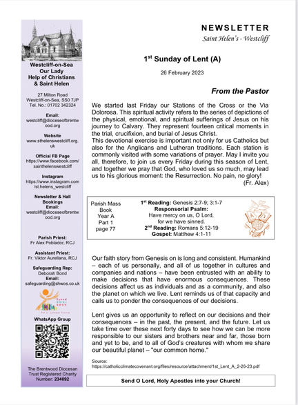 First Sunday of Lent