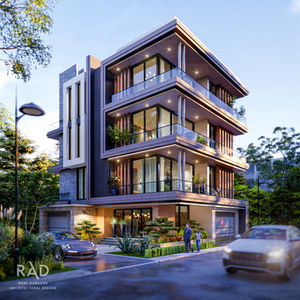 Seascape 3 Floors, by Architect Rami Harkous, Residential project in Beirut, Lebanon.