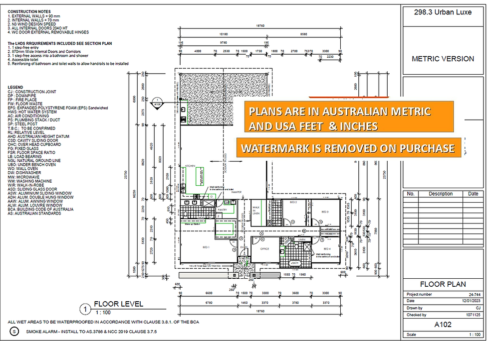 Thumbnail: 4 Bedroom Home:298.3LH Urban Luxe