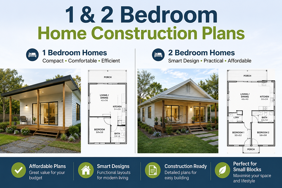 1 ans 2 bedroom house plans