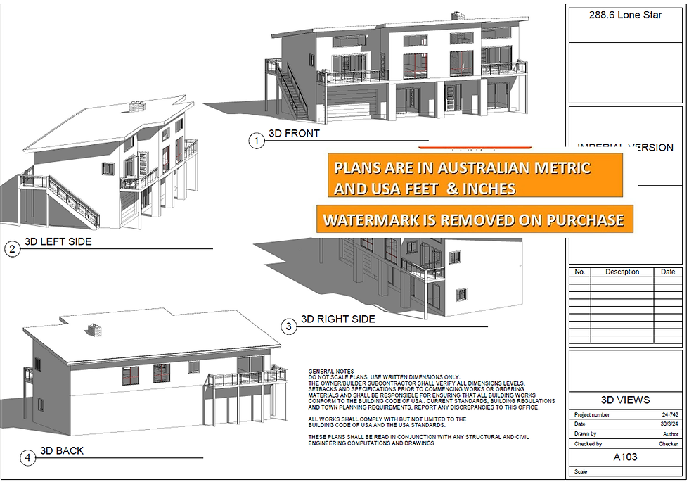 Thumbnail: ELEGANT MODERN HOUSE PLAN: 288.6 Lone Star