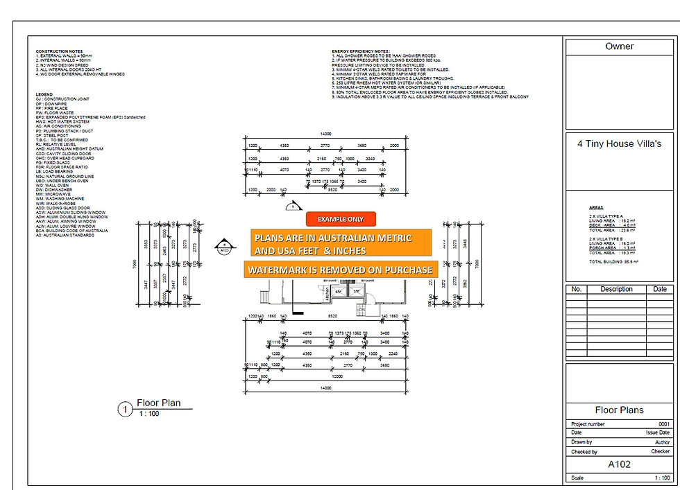 Thumbnail: 85.8 m2 | 923 Sq Ft | Duplex Villa House Plan | 4 Bed | 4 Bath |  85.8 Villa