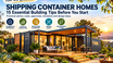 xplore Our Shipping Container House Plans