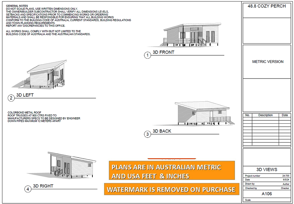 Thumbnail: 36.2 m2 | 388 Sq Ft | 1 Bed | 1 Bath | 48RH Cozy Perch- One-Bedroom Dream Home