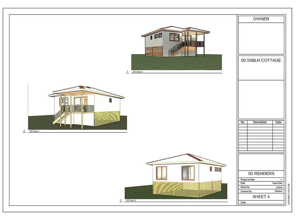 Thumbnail: Small Narrow Land Home Design: 95.5SBLH House Plan