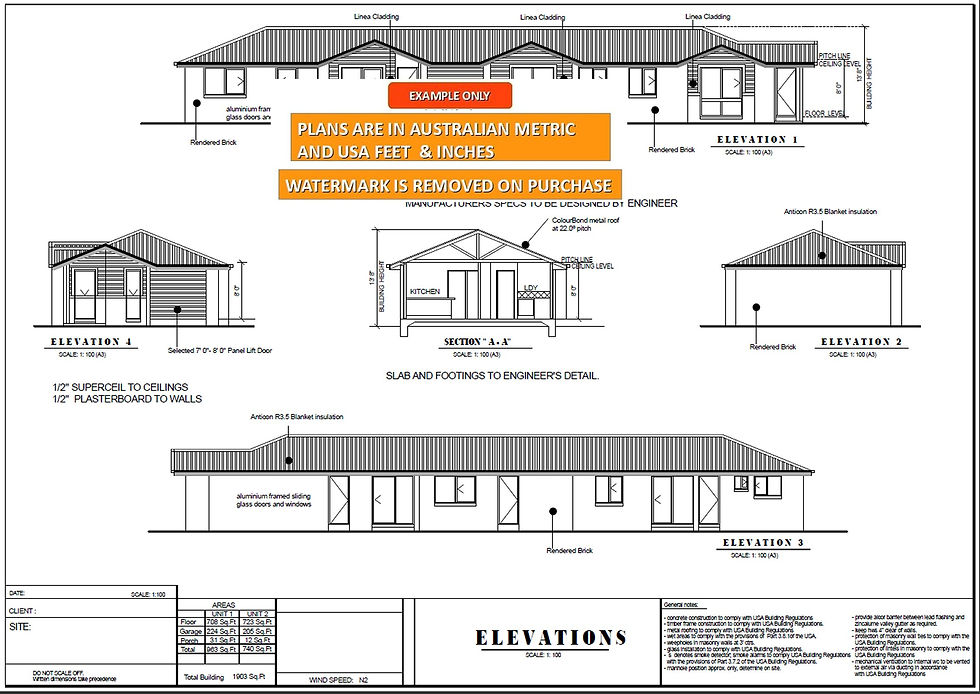 Thumbnail: 4 BEDROOM  NARROW DUPLEX !  | 176.3 DU House Plan Set