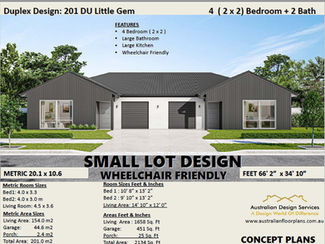 Small duplex house plan