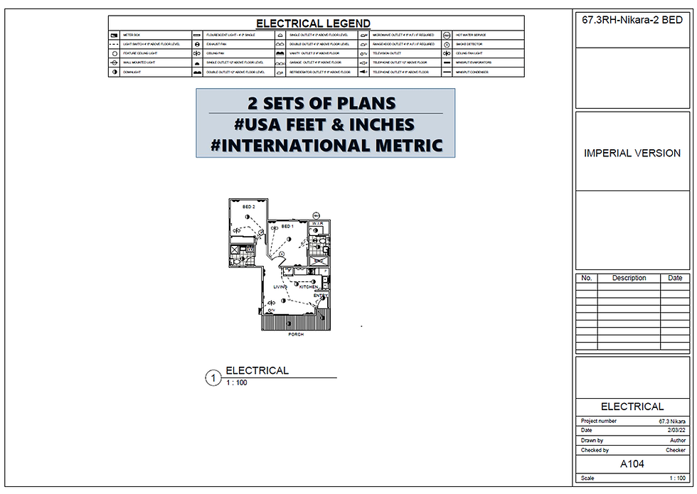 Thumbnail: 59.9 m2 | 645 Sq Ft | House Plan | 2 Bed | 2 Bath | 67.3 Nikara