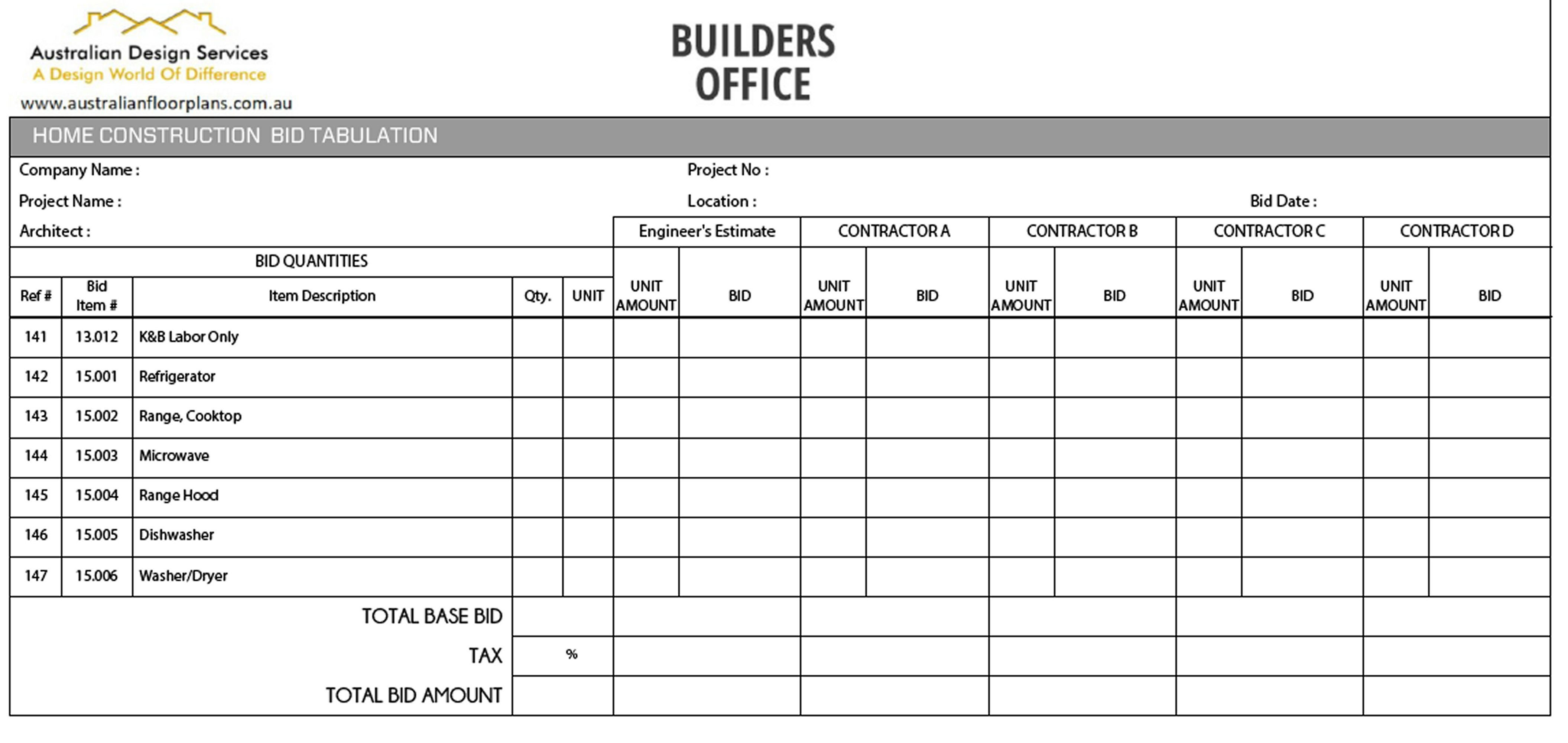 PDF- HOME CONSTRUCTION Template - Construction Project Management