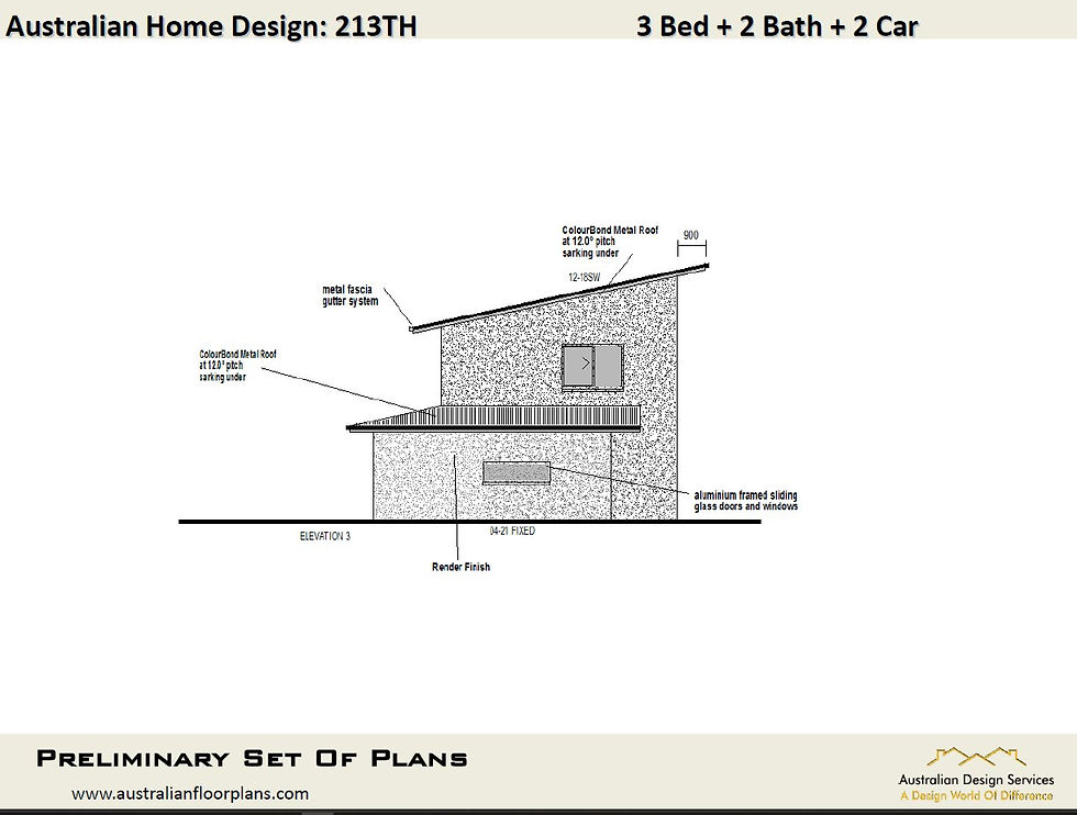 Thumbnail: 213 TH | Narrow Lot 2 Storey 3 Bed + Study :213.67 m2  | Preliminary Hou