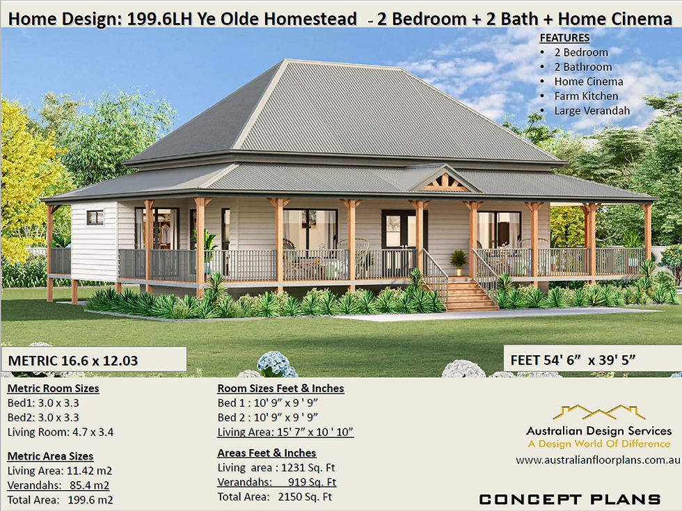 Thumbnail: 114.2 m2 | 1230 Sq Ft | 2 Bed | 2 Bath | 199.6LH - Country Home
