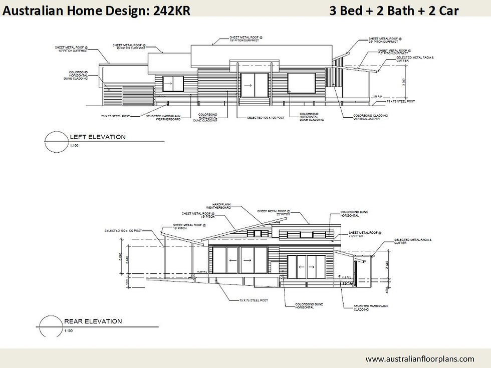 Thumbnail: 242 KR- 3 Bed + Carport : 178.0 m2 | Preliminary House Plans