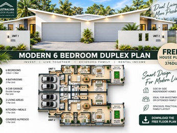 Free 6 Bedroom Duplex House Plan