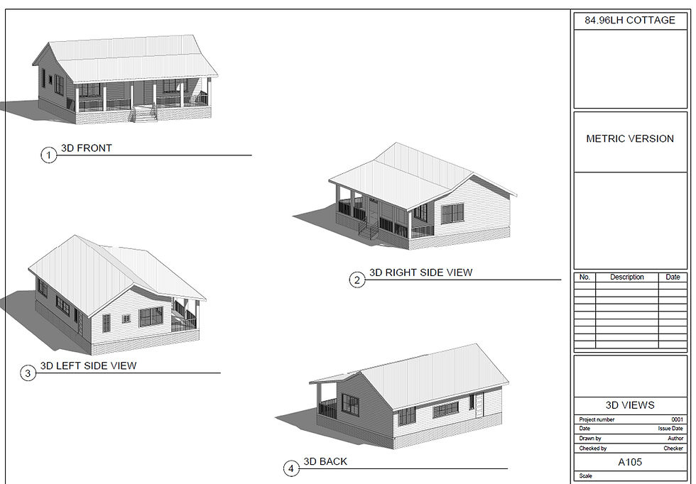 Thumbnail: House Plan: 84.96LH Cottage- Country Style 2 Bedroom