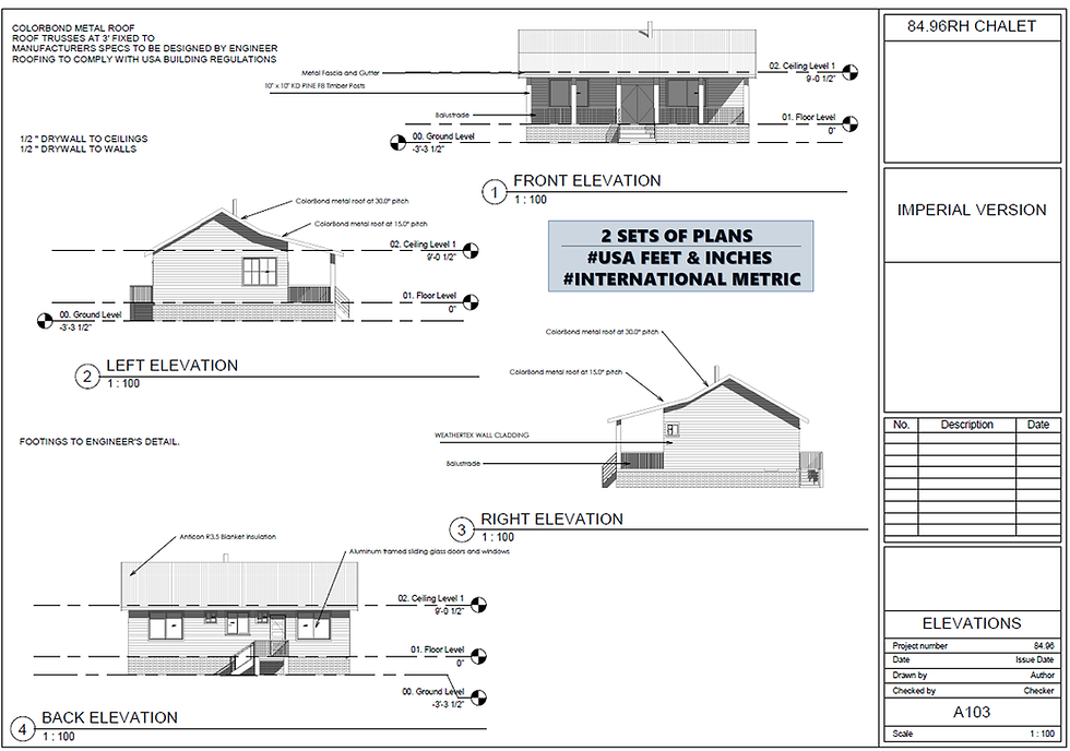 Thumbnail: Settler Cottage Single-Level Home Design – 2 Bed, 2 Bath (84.9 m² / 915 sq ft)