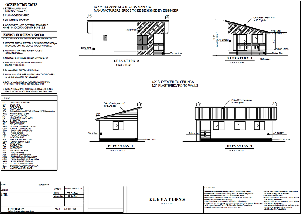 Thumbnail: 44.9 m2 | 537 Sq Ft | 1 Bed | 1 Bath | 52 New Age | Small 1 Bed House Plan
