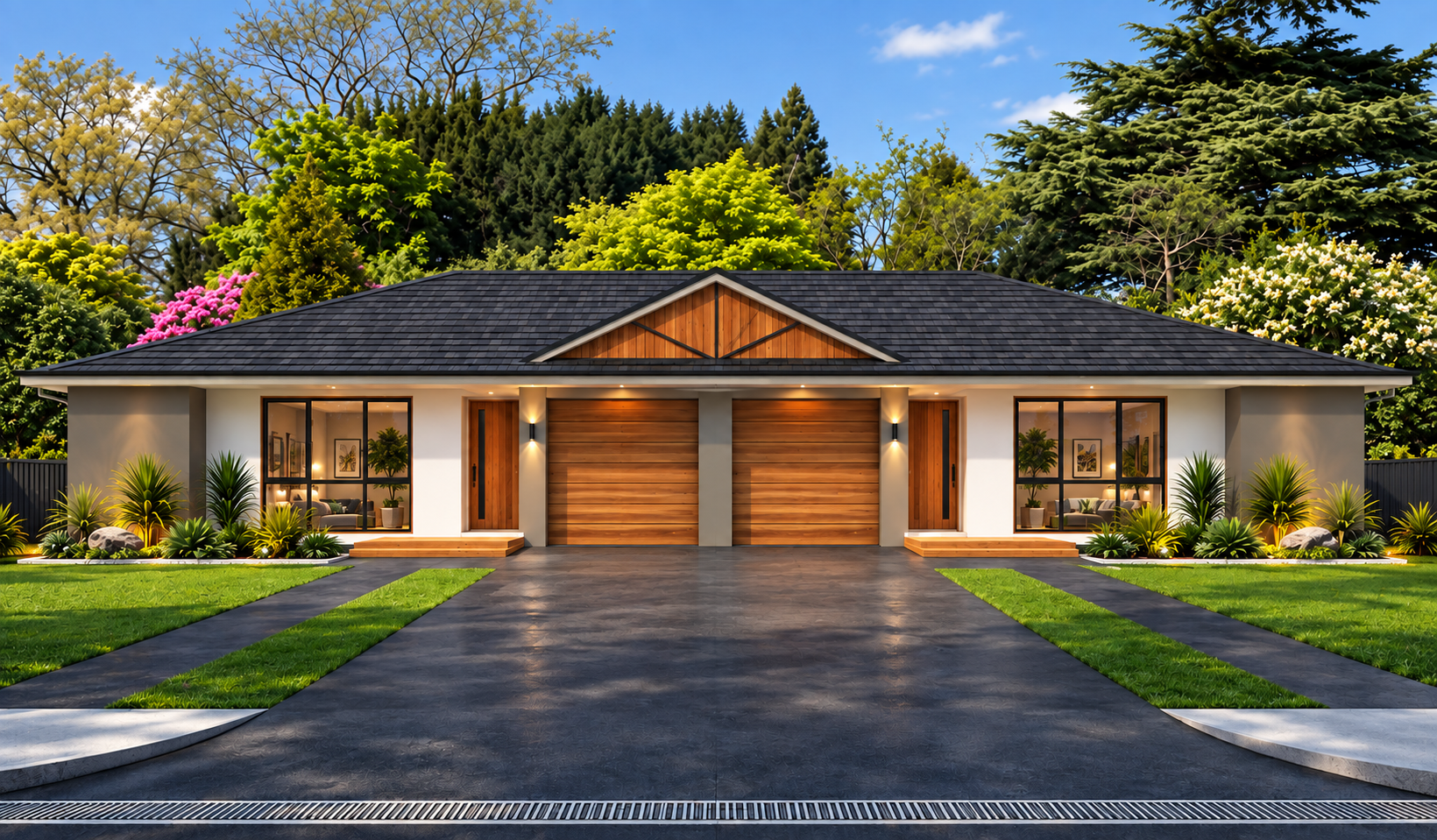 Affordable 4 Bedroom Duplex House Plan – 190 DU | 2 x 2 Bedroom Multi-Family Hom