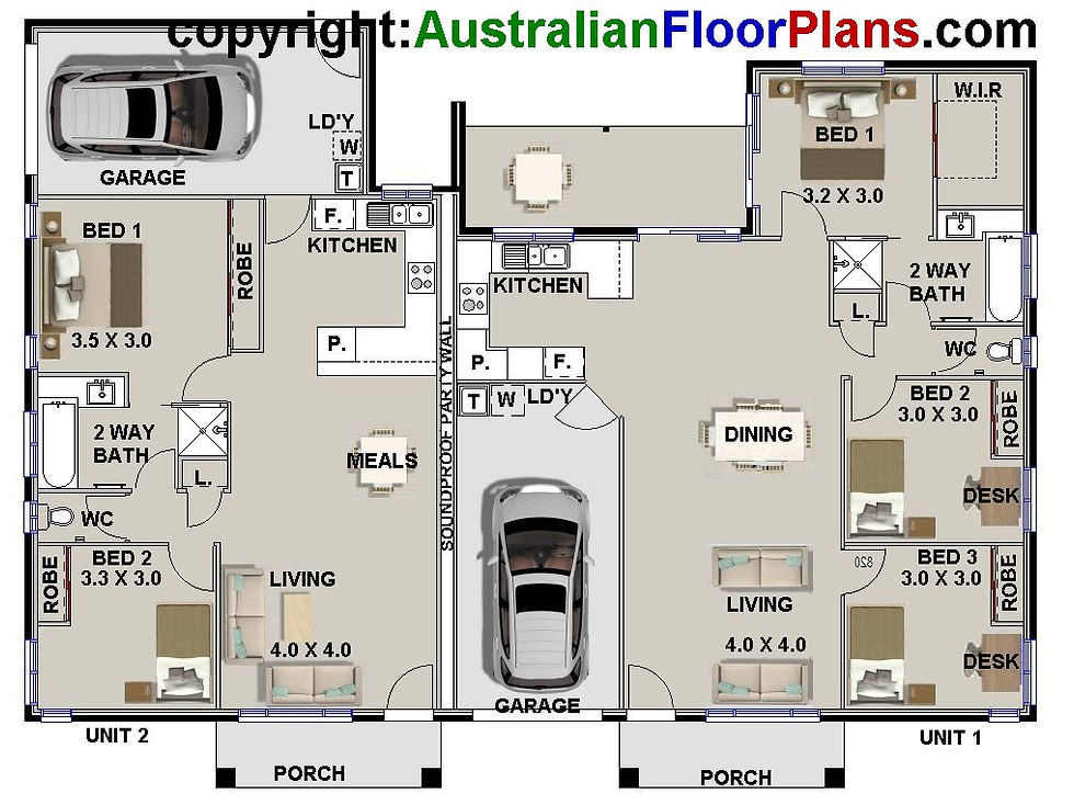 Thumbnail: 231 DU | 5 Bed + Garage: 231.30 m2  | Duplex House Plan Preliminary House Plans
