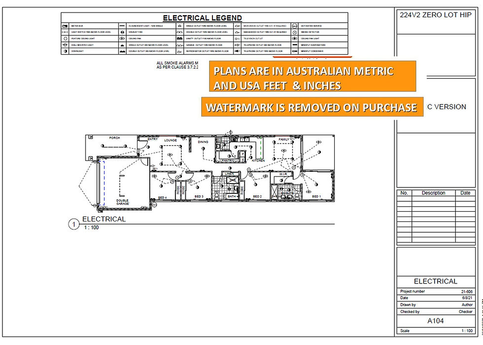 Thumbnail: Efficient and Stylish: Narrow Land 4 Bed: Small Home Designs: 224RH
