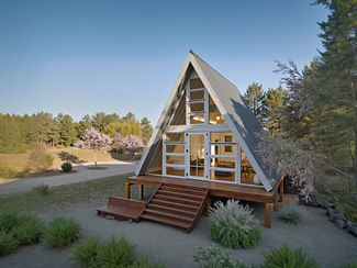New House Plan Spotlight: A-Frame 1-Bedroom Home with 2 Bathrooms & Deck