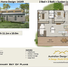 2 Bedroom Split Level House Plan