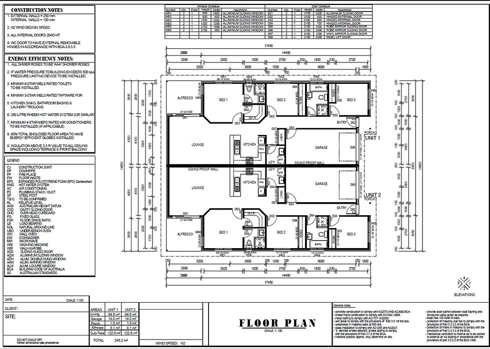 Thumbnail: Modern Duplex Design 6 Bed + 4 Bath + 2 Cars Duplex House Plans :248DUHipster
