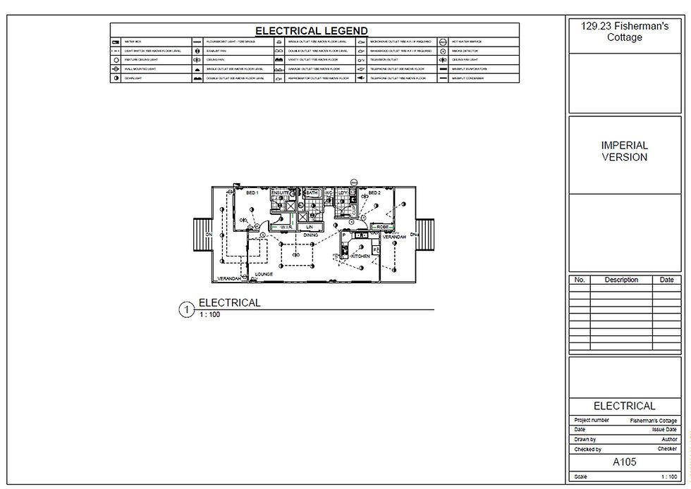 Thumbnail: Home Design: 129.23 FISHERMAN'S COTTAGE For Sale