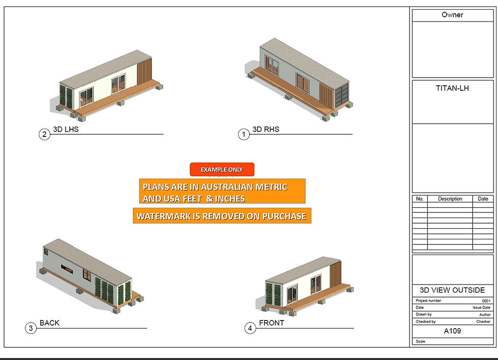 Thumbnail: Shipping Container Home Plan:Titian 40ft | Construction House Plans