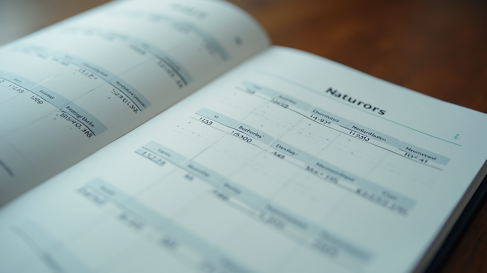 High angle view of a calendar with marked dates
