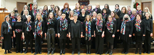 Creative Voices standing together in a group smiling