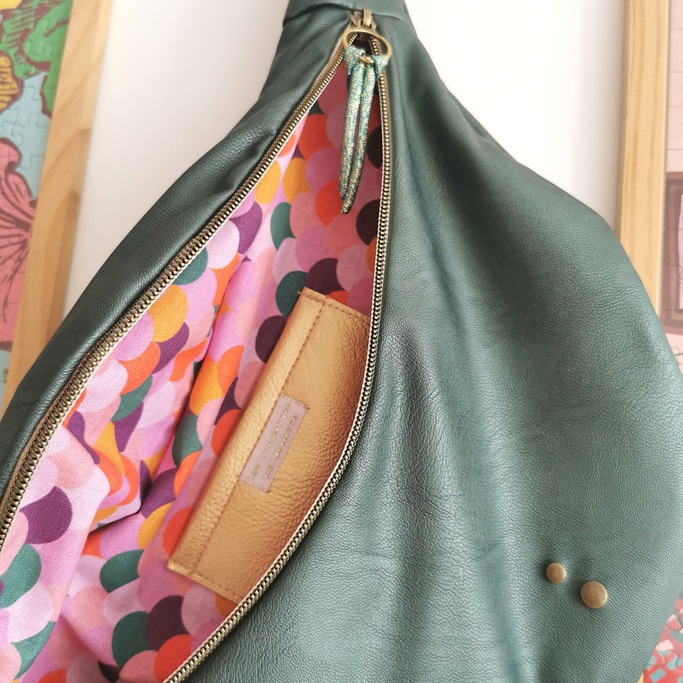 Miniature : Sac banane | GASPARD | Vert irisé 