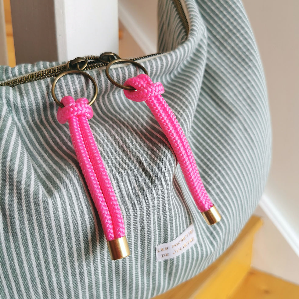Miniature : Sac demi lune | BIG AXEL | Rayé kaki